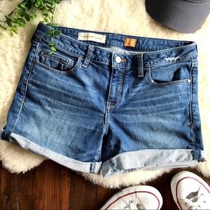 Pilcro [Anthropologie] • Stet Roll-Up Jean Shorts